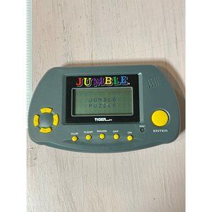 Word Jumble Electronic Word Puzzle Tiger Handheld 2 Games  Vtg 1998 Tested Worki